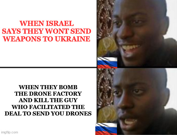 Isreal Won't Send Weapons, Bombs Drone Factory.png