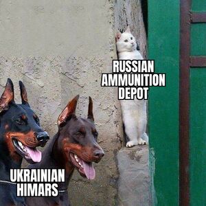 Russian Ammunition Depot Avoiding HIMARS.JPG