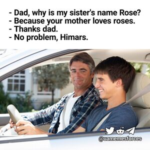 Why is My Sister's Name Rose, HIMARS.JPG